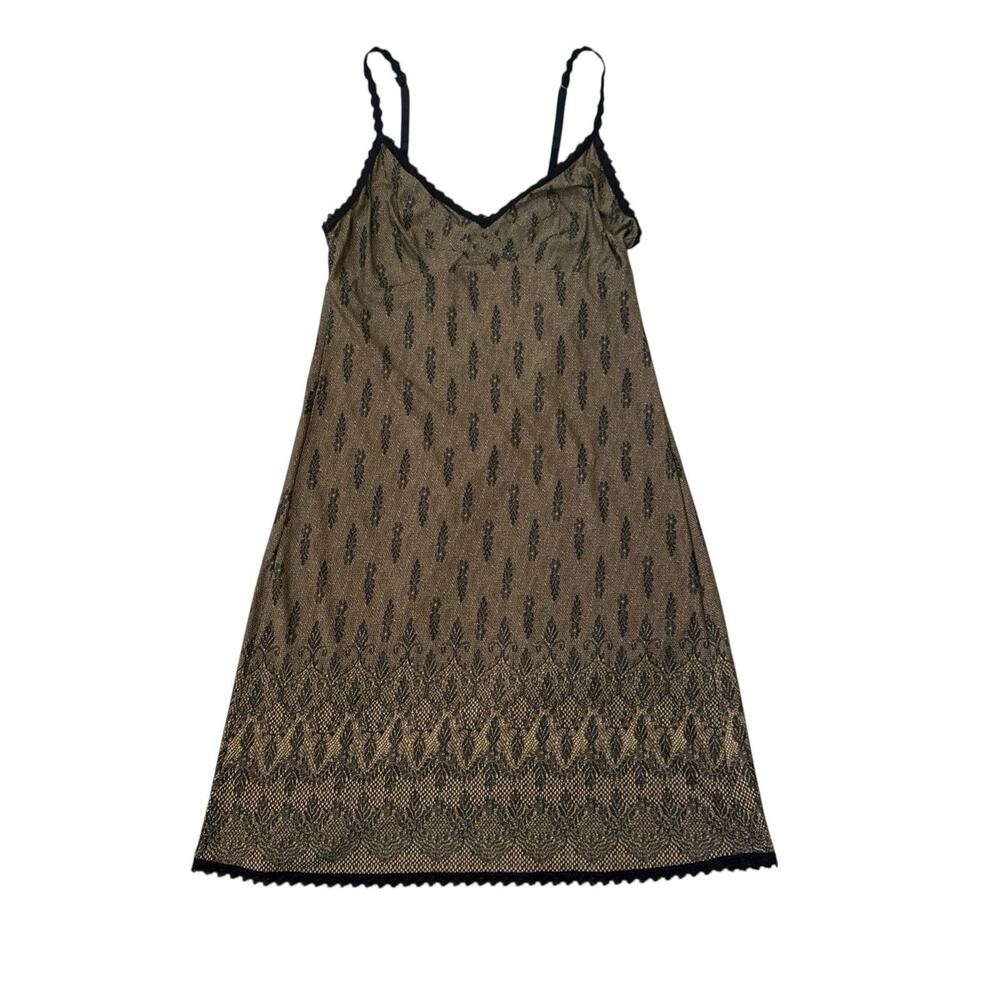 Soma Slip Dress Coquette Babydoll Lingerie Black Lace Trim Hoco Dance Size Small